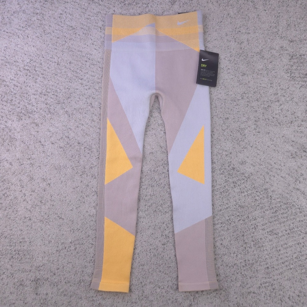 Nike Training Tights Womens XS Seamless Sculpt Lux Icon Clash CJ4135-110 New NWT
